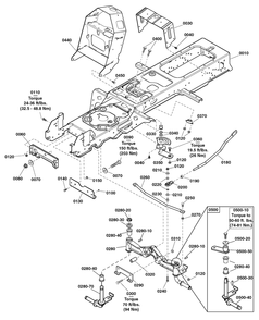 Frame And Front Axle Group Diagram and Parts List for 2691670-01  Simplicity Lawn Tractor