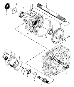 Differential And Final Drive - Rear Axle, R.H. Group (3486i54) Diagram and Parts List for 9528 2097173 Simplicity Lawn Tractor
