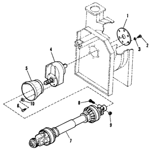 Pto Drive Group Diagram and Parts List for 20 9022200 Simplicity Chipper Shredder