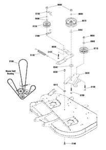 42-Inch (107cm) Mower Deck - Clutch Group (2991669) Diagram and Parts List for 2691455-01  Simplicity Lawn Tractor