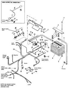 Electrical Group - Before S/N 4856 Diagram and Parts List for 5116 1690684 Simplicity Lawn Tractor