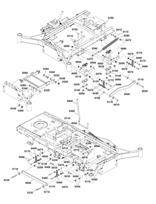 Lift Group Diagram and Parts List for 2691815-01  Simplicity Lawn Tractor