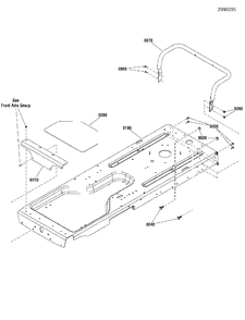 Frame Group, No Footrest, Without Susp Diagram and Parts List for ZT1842 2691139-00 Simplicity Lawn Tractor
