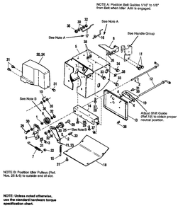 Frame Diagram and Parts List for 722E 1692615 Simplicity Snow Blower