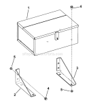 Toolbox Group (179Tbxg) Diagram and Parts List for 7085632  Simplicity Lawn Tractor Accessories