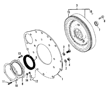 Flywheel And Adapter Plate Group (3486i06) Diagram and Parts List for 9528 2097173 Simplicity Lawn Tractor