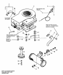 Engine Group (6211) Diagram and Parts List for 1691045  Simplicity Lawn Tractor