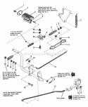 Brake  Clutch Group Diagram and Parts List for 1691045  Simplicity Lawn Tractor