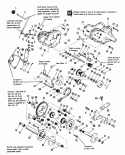Transmission Group Diagram and Parts List for 1691045  Simplicity Lawn Tractor