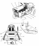 Decal Group Diagram and Parts List for 1691045  Simplicity Lawn Tractor
