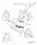 Auger Housing  Chute Group Diagram and Parts List for 1691417  Simplicity Snow Blower