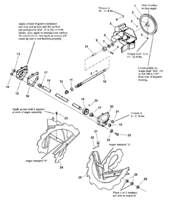 Auger And Impeller Group (070aigcs) Diagram and Parts List for 860E 1694588 Simplicity Snow Blower