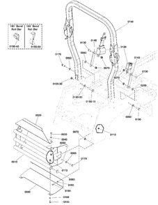 Rear Bumper And Rops Group S/N: 2018007564 And Above Diagram and Parts List for 5901748  Simplicity Lawn Tractor
