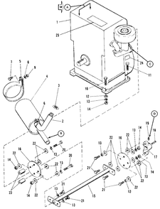 Engine And Drive Shaft Group (7010 And 7016) Diagram and Parts List for 7010 1690234 Simplicity Lawn Tractor