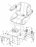 Seat Group (Javseatg) Diagram and Parts List for 2690475  Simplicity Lawn Tractor