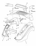 Fender Group (Jafender) Diagram and Parts List for 2690475  Simplicity Lawn Tractor