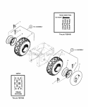 Wheels  Tires Group (S070Whee) Diagram and Parts List for 7800085  Simplicity Snow Blower