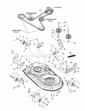 42 Mower Deck - Clutch  Support Group Diagram and Parts List for 7800374  Simplicity Lawn Tractor