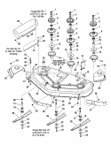 50 Mower Deck - Housing  Arbor Group Diagram and Parts List for 7800375  Simplicity Lawn Tractor