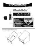 Decals  Bag Assembly Diagram and Parts List for 7800572  Simplicity Lawn Mower