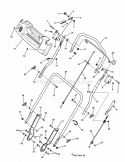 Handles  Controls Diagram and Parts List for 7800572  Simplicity Lawn Mower