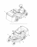 Decals Group - Brand  Model (B885322) Diagram and Parts List for 7800675  Simplicity Lawn Tractor