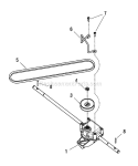 Transmission Group (7501852) Diagram and Parts List for 7800720  Simplicity Lawn Mower
