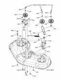 46 Deck Idler Group (7501995) Diagram and Parts List for 7800768-01  Simplicity Lawn Tractor