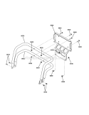Bumper Rear Assembly (7501811C) Diagram and Parts List for 7800768-01  Simplicity Lawn Tractor