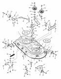 Part Location Diagram of 7301172BZ Snapper Bracket, Support, Deck, Rear,