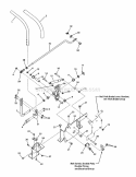 Control Group Left Hand Diagram and Parts List for 7800796  Simplicity Lawn Tractor