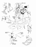 Part Location Diagram of 7104695 Snapper Assembly, Throttle, Choke-A-Matic, B&S Single