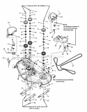 52 Deck Group (7501701C 7501701D) Diagram and Parts List for 7800817  Simplicity Lawn Tractor
