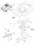 Engine  Blade Group (7502784) Diagram and Parts List for 7800869  Simplicity Lawn Mower