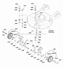 Front Wheels Group (7501947A) Diagram and Parts List for 7800870  Simplicity Lawn Mower