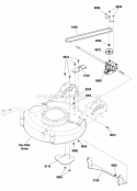 Transmission Group (7502130A) Diagram and Parts List for 7800870  Simplicity Lawn Mower