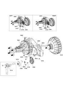 Transmission Service Parts Diagram and Parts List for BLUEVOLTCZ1 2691983-00 Simplicity Lawn Tractor
