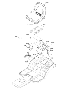 Seat Group Diagram and Parts List for 2691668-02  Simplicity Lawn Tractor