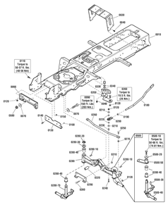 Frame And Front Axle Group Diagram and Parts List for 2691338-03  Simplicity Lawn Tractor
