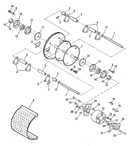 Rotor Group (2633i03) Diagram and Parts List for CS100 1692464 Simplicity Chipper Shredder