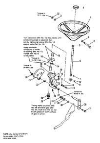Steering Group - Later Models Diagram and Parts List for 7116H 1690578 Simplicity Lawn Tractor