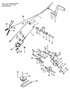 Belts And Pulleys Group Diagram and Parts List for 808 1690002 Simplicity Lawn Tractor