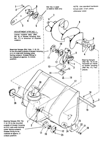 Body And Rotor Group Diagram and Parts List for 724 1690587 Simplicity Snow Blower
