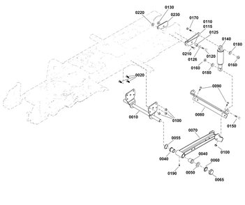 Rear Suspension Group Diagram and Parts List for 2691336-05  Simplicity Lawn Tractor