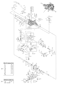 Transmission Service Parts - Tuff Torq K664k (1755452) Diagram and Parts List for 2691419-01  Simplicity Lawn Tractor