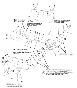 Bevel Gear And Side Plate Group (7010 And 7016) Diagram and Parts List for 7010 1690234 Simplicity Lawn Tractor