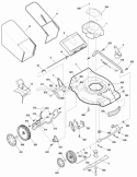 Part Location Diagram of 880718YP Murray Wheel, Front, Complete