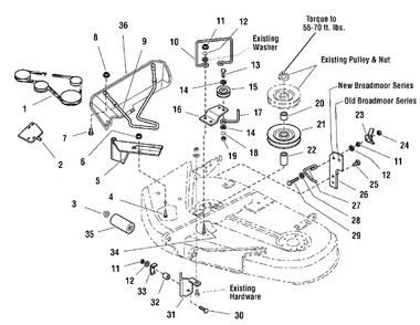 Turbo Mounting Kit - 38-Inch Mower Diagram and Parts List for 1695763  Simplicity Lawn Tractor Accessories