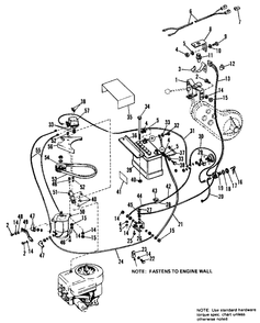 Electrical Group Diagram and Parts List for 738 990898 Simplicity Lawn Tractor