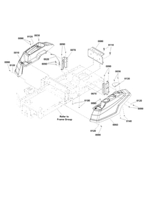 Body Group Diagram and Parts List for BLUEVOLTCZ1 2691983-00 Simplicity Lawn Tractor